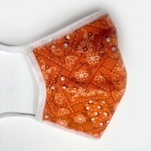 Tie Back Mask - Bandana (orange)