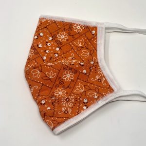 Tie Back Mask - Bandana (orange)