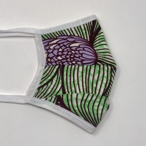 Tie Back Mask - Linear Flower