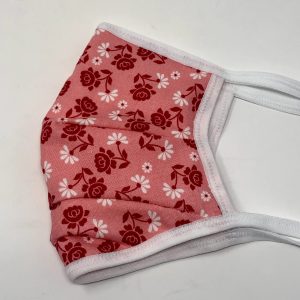 Tie Back Mask - Ruby
