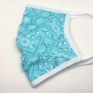 Tie Back Mask - Bandana (blue)