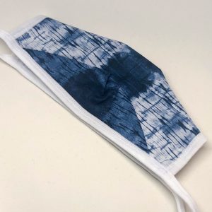 Tie Back Mask - Indigo Tie Dye