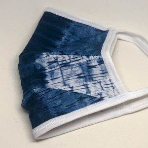 Tie Back Mask - Indigo Tie Dye