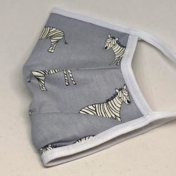 Tie Back Mask - Zebra