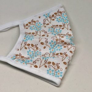 Tie Back Mask - Forget Me Not