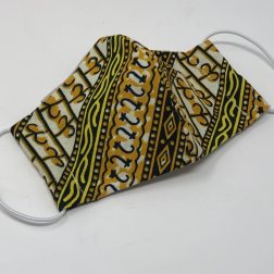 Medium Child Ear Loop Mask - graphic lines