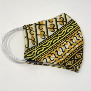 Medium Child Ear Loop Mask - graphic lines