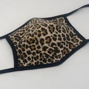 Tie Back Mask - Leopard