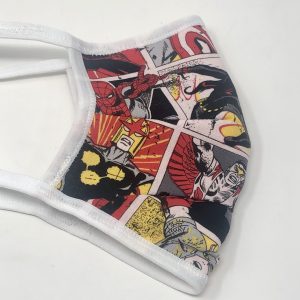 Tie Back Mask - Marvel Comics (red & black)