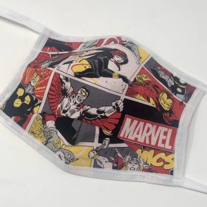 Tie Back Mask - Marvel Comics (red & black)