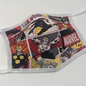 Tie Back Mask - Marvel Comics (red & black)