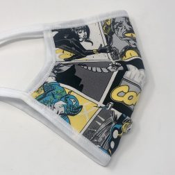 Tie Back Mask - Marvel Comics (blue & yellow)