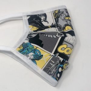 Tie Back Mask - Marvel Comics (blue & yellow)