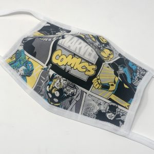 Tie Back Mask - Marvel Comics (blue & yellow)
