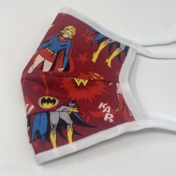 Tie Back Mask - DC Comics (red)