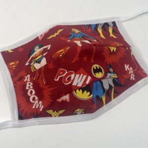 Tie Back Mask - DC Comics (red)