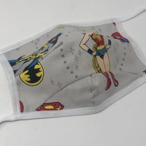 Tie Back Mask - DC Comics (grey)
