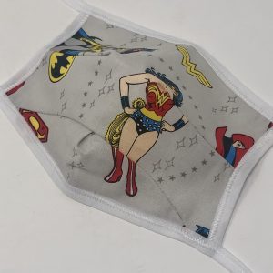 Tie Back Mask - DC Comics (grey)