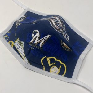 Tie Back Mask - Milwaukee Brewers