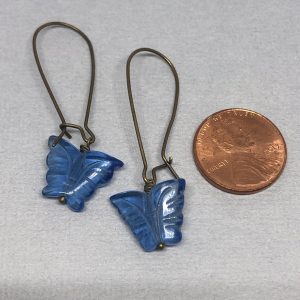 Glass Butterfly Earrings