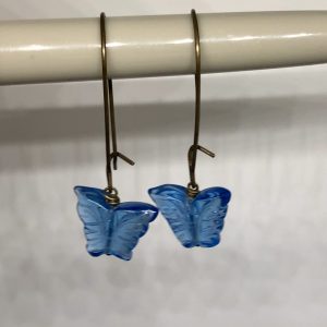 Glass Butterfly Earrings