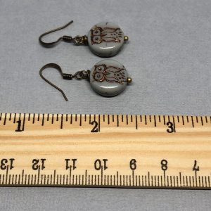 Vintage Coin Owl Earrings