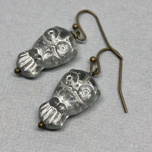 Vintage Glass Owl Earrings
